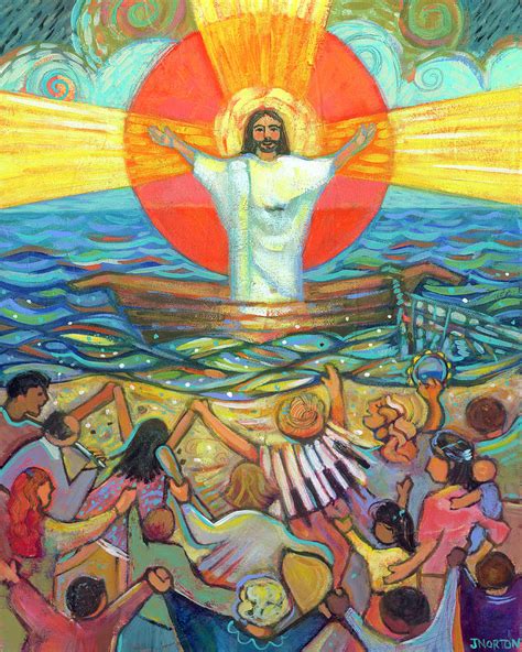 Jesus Preaches To The Choir Painting By Jen Norton Pixels