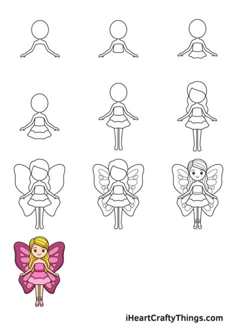 Fairy Drawing How To Draw A Fairy Step By Step