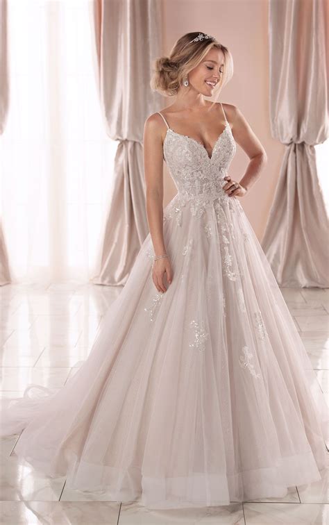 Sparkly Ballgown With Glitter Tulle 6886 York Wedding Dress Stella
