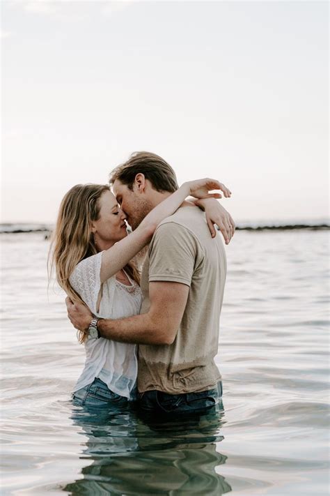 Kelsey Bill Sunset Water Shots Golden Hour Couples Session Adventure Photographers Big