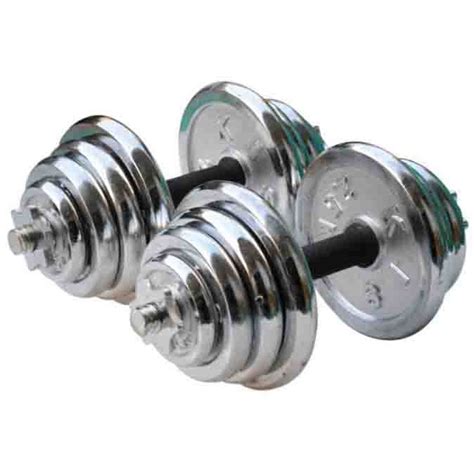 10kg 20kg iron chrome dumbell gym barbell set bar angkat berat dumbbell plat shopee malaysia