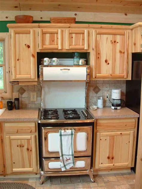 Love The Old Stove Unfinished Kitchen Cabinets Pine Kitchen Rta