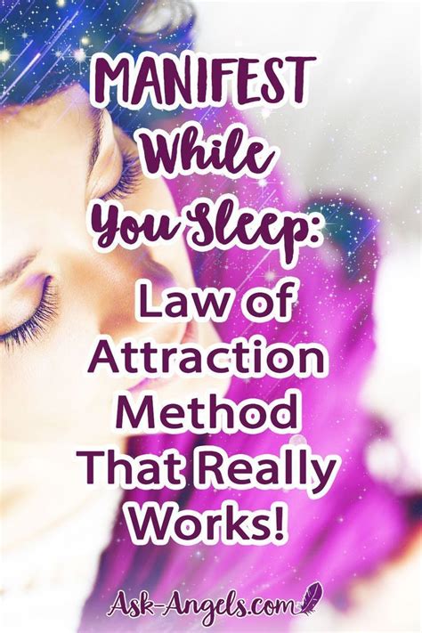 Manifest While You Sleep Law Of Attraction Method That Really Works