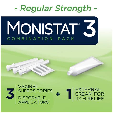 Monistat Vaginal Antifungal Combination Pack Cure Itch Relief Ct The