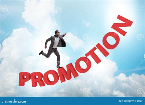 The Employee In Career Promotion Concept Stock Image Image Of Career