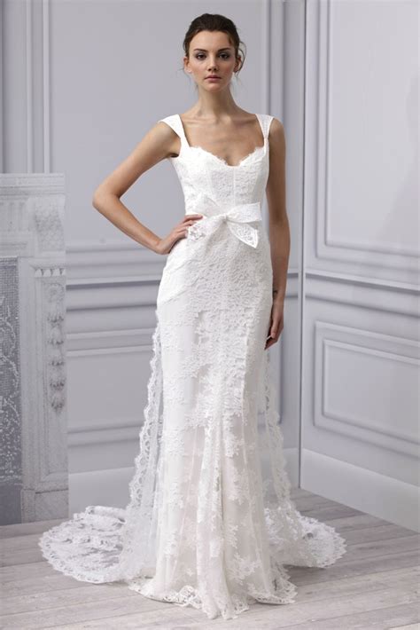 Spring 2013 Wedding Dress Monique Lhuillier Bridal Gown Lace Modified