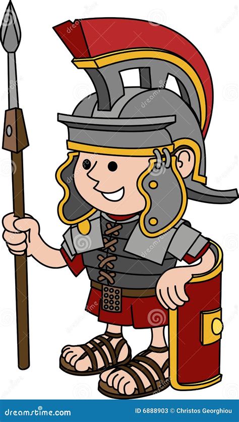 Roman Soldier Cartoon Vector 7611031