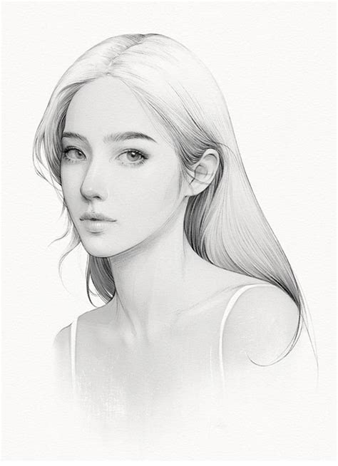 Fashion Portraits 2020 Ii On Behance Portrait Sketches Pencil Portrait