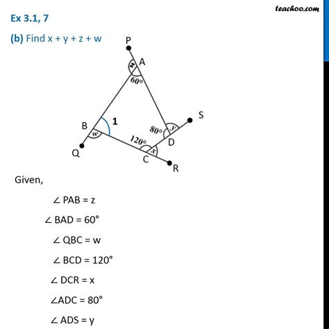 Ex 3 1 7 A Find X Y Z B Find X Y Z W Ex 3 1