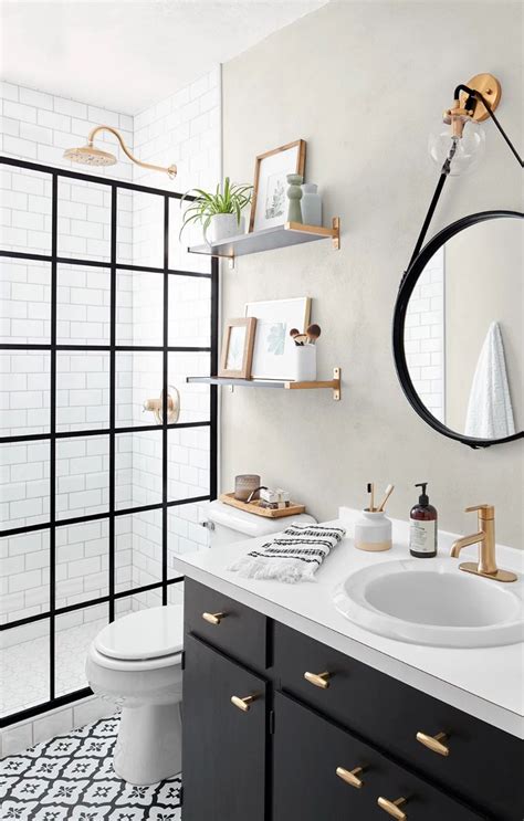 This Small Bath Makeover Blends Budget Friendly Diys And High End