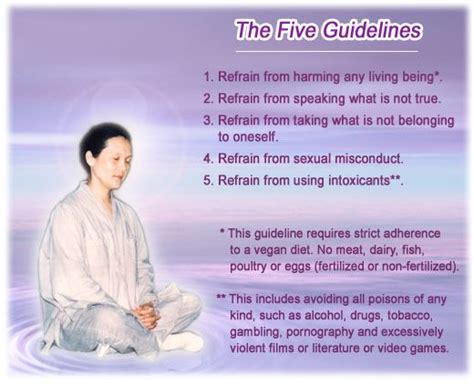 Some aspects, especially the precept to refrain from taking life, have been a continuing focus of attention throughout the history of buddhism. Laws concerning diet are grounded in the Five Precepts ...