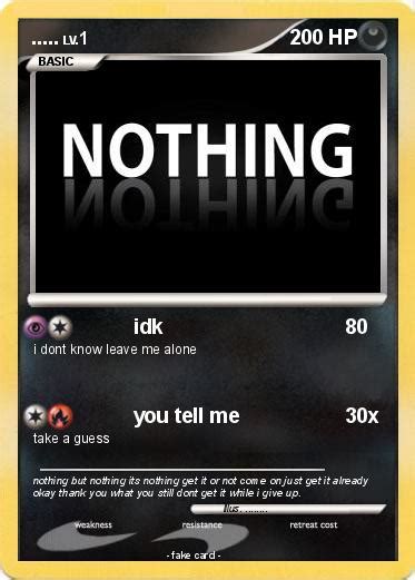 Pokémon 1 5941 5941 Idk My Pokemon Card