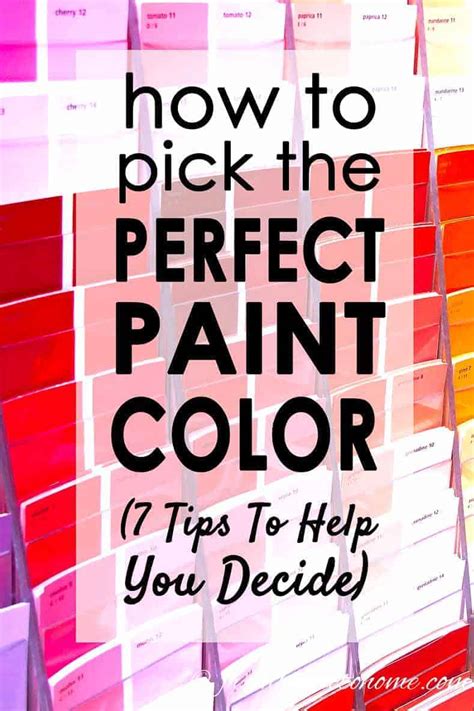 How To Choose The Right Paint Color 7 Steps To Help You