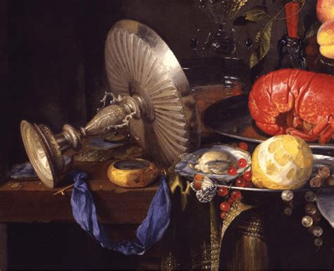 Jan Davidsz De Heem Still Life With A Lobster Detail Late 1640s