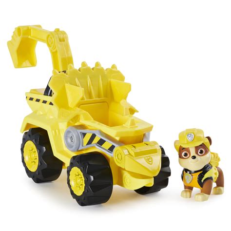 Paw Patrol Dino Rescue Rubbles Deluxe Rev Up Vehicle With Mystery