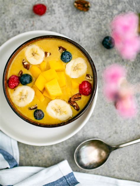 Mango Smoothie Bowl K Kitchen Delicious Plant Based Vegan Recipes