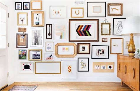 Mix Of Frames Gallery Wall Gallery Wall Inspiration Wall