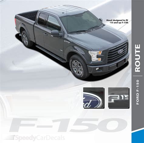 Hood Decals For Ford F 150 Route Hood 3m 2015 2017 2018 2019 Premium