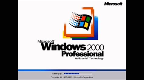 Another Windows 2000 Startup And Shutdown Sound Youtube