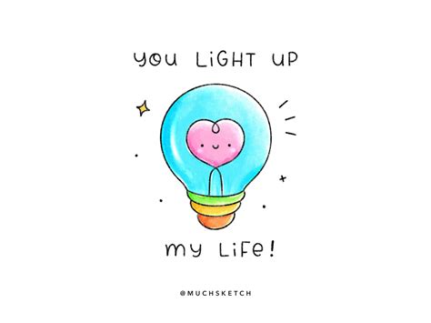 You Light Up My Life 💡 By Gaia Muchsketch On Dribbble
