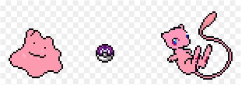 Mewdittoand A Master Ball Pixel Art Pokemon Mew Hd Png Download Vhv