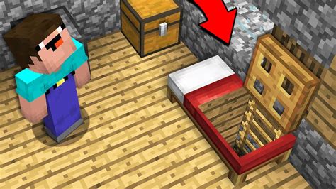 Noob Walked Into The House And Found Trapdoor In Bed Minecraft Noob