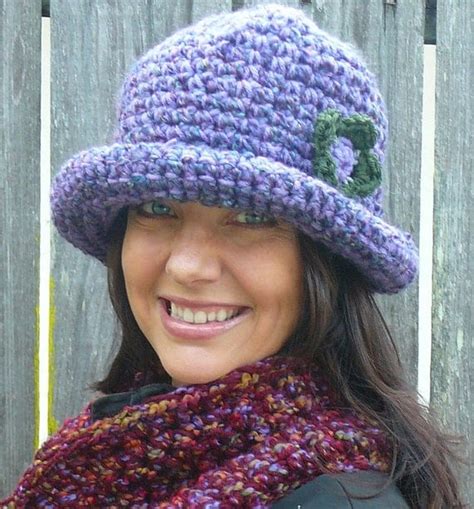 Crochet Pattern Roller Hat A Rolled Brim Hat Pattern For Women And