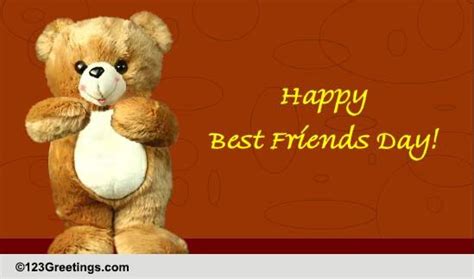 The Warmest Best Friends Day Hug Free Happy Best Friends Day Ecards
