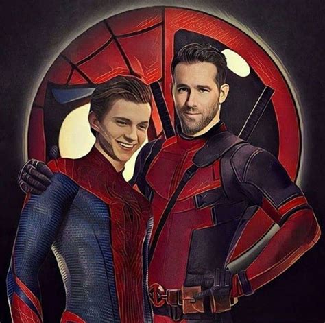 Peter Parker And Wade Wilson Deadpool And Spiderman Spideypool Marvel