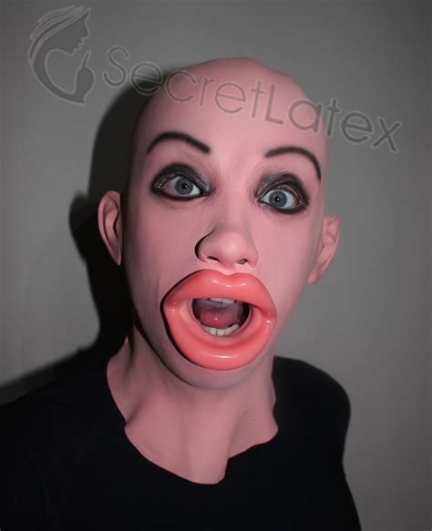 Latex Female Mask Cross Dress Transgender Rubber Doll Lips Mouth Toy Woman Lady 5060340552534 Ebay