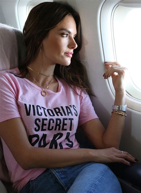Alessandra Ambrosio From Victoria S Secret Models Fly To Paris For