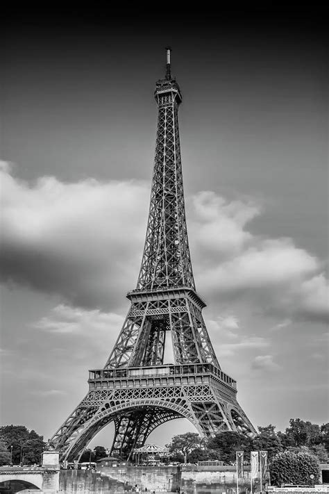 Paris Eiffel Tower Monochrome Photograph By Melanie Viola Fine Art