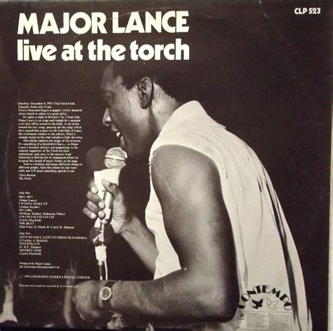 Major Lance Live At The Torch Just For The Record