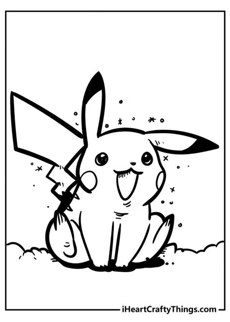 40 Powerful Pikachu Coloring Pages Updated 2022