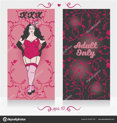 Banner Burlesque Adult Only Party Size Ladies Corset Vector