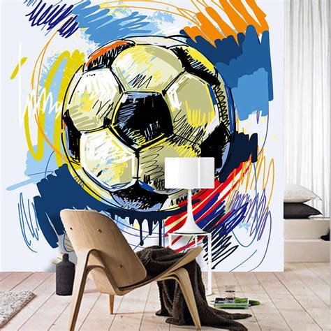 Download Football Mural Wallpaper Wallpapertip
