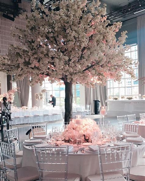 White Cherry Blossom Trees 💜 Harboursidedecorators Wedding Bride