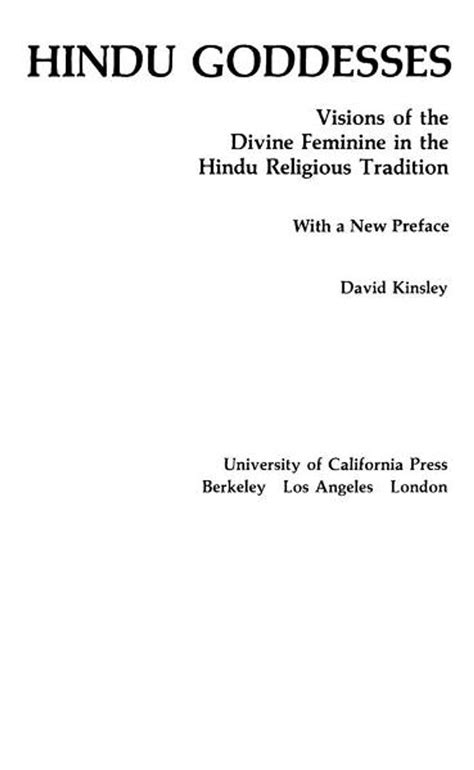 Hindu Goddesses Ebook By David Kinsley Epub Book Rakuten Kobo