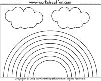 Rainbow / free printable worksheets