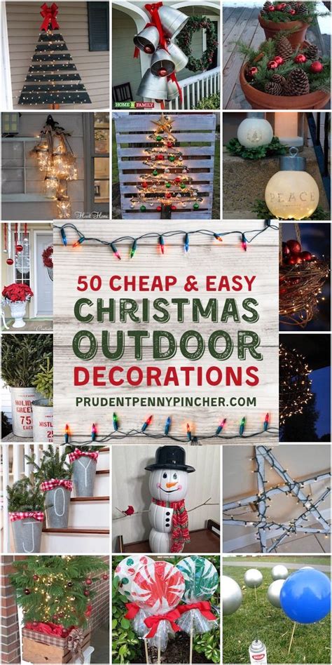 50 Cheap And Easy Outdoor Christmas Decorations Christmas Decorations