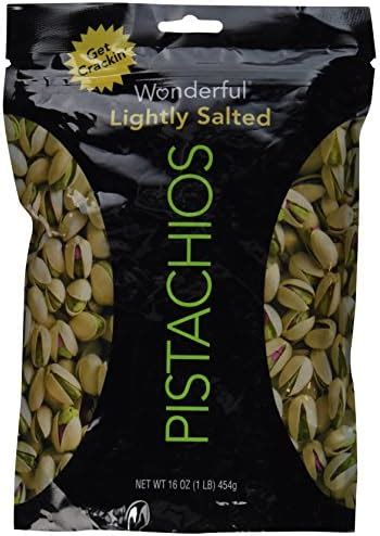 Amazon Com Wonderful Pistachios Roasted Lightly Salted 16 Oz 2 Pack