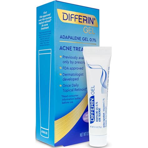 Differin Adapalene Gel 01 Acne Treatment 05 Oz 302994920303 Ebay