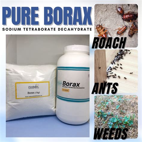 Pure Borax Powder 1kg 500g Gardening Whitening Laundry