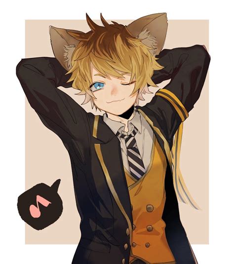 Twitter Anime Fox Boy Anime Cat Boy Cute Anime Guys