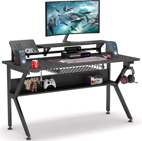 Tribesigns Ergonomic Gaming Desk With Monitor Stand 47