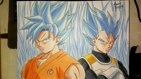 Drawing Goku And Vegeta Dragon Ball Z Youtube