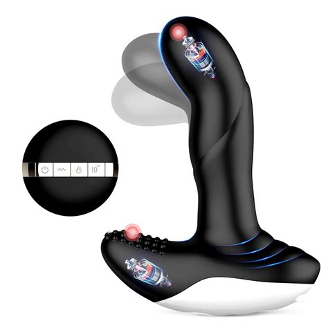 Thrusting Anal Vibrator Prostate Massager Anal Plug Vibrating Male Anal Sex Toys For Men Women