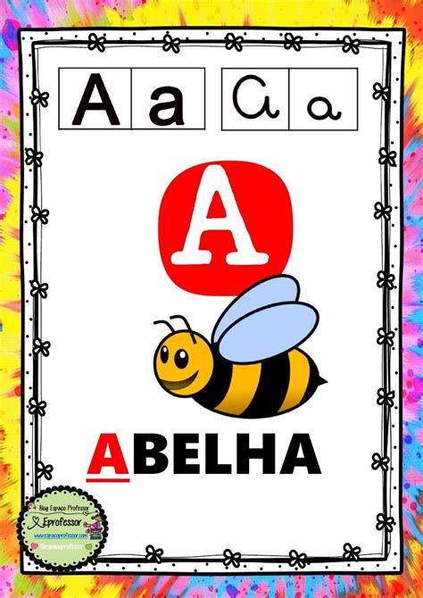 Alfabeto Com Sílabas Com Os 4 Tipos De Letras Teia Pedagógica Tipos