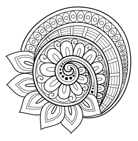 We have coloring pages for adults that are becoming popular day after day. Flower mandala coloring page - free! | Abstract coloring ...