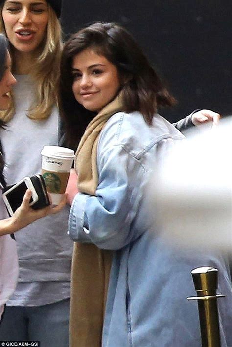 Shes Ready For The Weeknd Selena Gomez Smiles As She Listens To Her